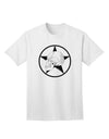 Stylish White Skull With Star Adult T-Shirt Offered by TooLoud-Mens T-shirts-TooLoud-White-Small-Davson Sales