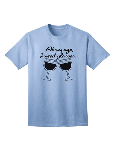 Stylish Wine Adult T-Shirt by TooLoud - Perfect for the Discerning Fashion Enthusiast-Mens T-shirts-TooLoud-Light-Blue-Small-Davson Sales