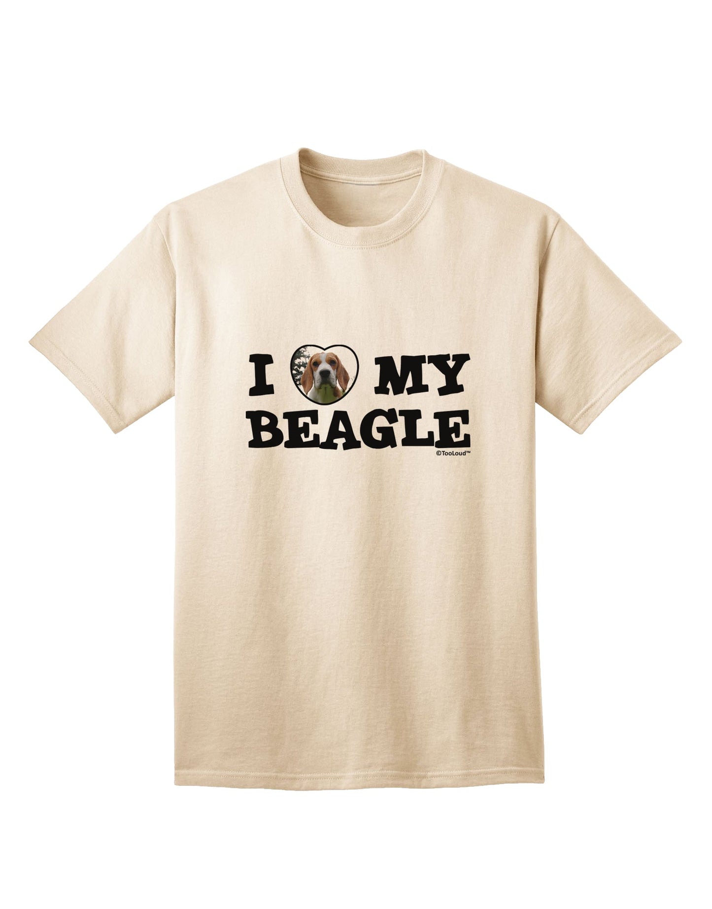 Stylish and Adorable Beagle Adult T-Shirt by TooLoud-Mens T-shirts-TooLoud-Natural-Small-Davson Sales
