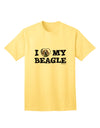 Stylish and Adorable Beagle Adult T-Shirt by TooLoud-Mens T-shirts-TooLoud-Yellow-Small-Davson Sales