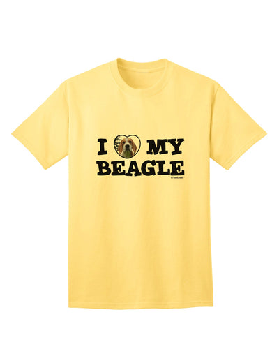 Stylish and Adorable Beagle Adult T-Shirt by TooLoud-Mens T-shirts-TooLoud-Yellow-Small-Davson Sales