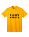 Stylish and Adorable Beagle Adult T-Shirt by TooLoud-Mens T-shirts-TooLoud-Gold-Small-Davson Sales