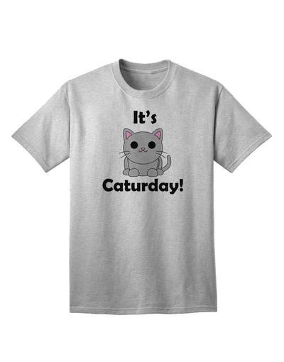 Stylish and Adorable Cat Design Adult T-Shirt by TooLoud for Caturday-Mens T-shirts-TooLoud-AshGray-Small-Davson Sales