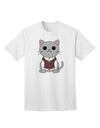 Stylish and Adorable Cat Design Sweater Vest Adult T-Shirt by TooLoud-Mens T-shirts-TooLoud-White-Small-Davson Sales