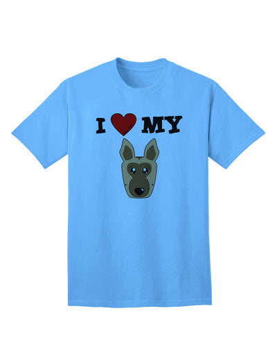 Stylish and Adorable German Shepherd Dog Adult T-Shirt by TooLoud-Mens T-shirts-TooLoud-Aquatic-Blue-Small-Davson Sales