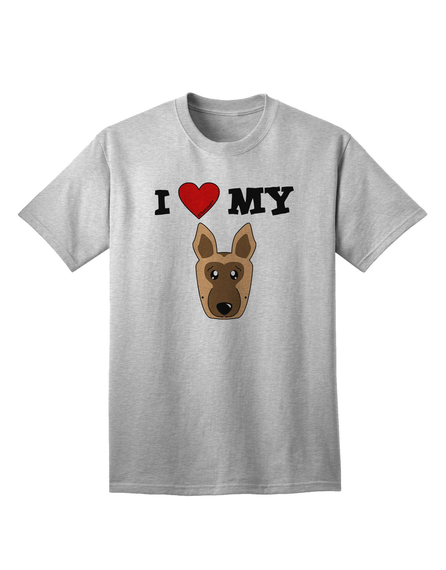 Stylish and Adorable German Shepherd Dog Adult T-Shirt by TooLoud-Mens T-shirts-TooLoud-White-Small-Davson Sales