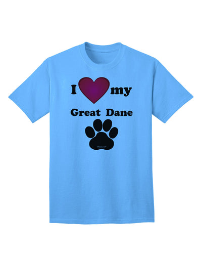 Stylish and Adorable Great Dane Adult T-Shirt by TooLoud-Mens T-shirts-TooLoud-Aquatic-Blue-Small-Davson Sales