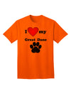 Stylish and Adorable Great Dane Adult T-Shirt by TooLoud-Mens T-shirts-TooLoud-Orange-Small-Davson Sales