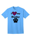 Stylish and Adorable Husky Adult T-Shirt by TooLoud-Mens T-shirts-TooLoud-Aquatic-Blue-Small-Davson Sales