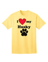 Stylish and Adorable Husky Adult T-Shirt by TooLoud-Mens T-shirts-TooLoud-Yellow-Small-Davson Sales