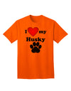 Stylish and Adorable Husky Adult T-Shirt by TooLoud-Mens T-shirts-TooLoud-Orange-Small-Davson Sales