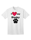 Stylish and Adorable Husky Adult T-Shirt by TooLoud-Mens T-shirts-TooLoud-White-Small-Davson Sales