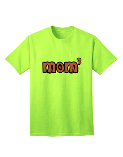 Stylish and Adorable Mom of Three Design Adult T-Shirt by TooLoud-Mens T-shirts-TooLoud-Neon-Green-Small-Davson Sales