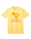 Stylish and Adorable One Cute Chick Adult T-Shirt by TooLoud-Mens T-shirts-TooLoud-Yellow-Small-Davson Sales