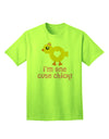 Stylish and Adorable One Cute Chick Adult T-Shirt by TooLoud-Mens T-shirts-TooLoud-Neon-Green-Small-Davson Sales