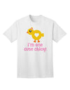 Stylish and Adorable One Cute Chick Adult T-Shirt by TooLoud-Mens T-shirts-TooLoud-White-Small-Davson Sales