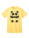 Stylish and Adorable Panda Bear Adult T-Shirt by TooLoud-Mens T-shirts-TooLoud-Yellow-Small-Davson Sales