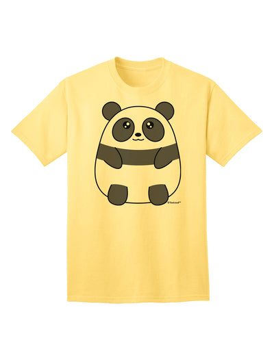 Stylish and Adorable Panda Bear Adult T-Shirt by TooLoud-Mens T-shirts-TooLoud-Yellow-Small-Davson Sales