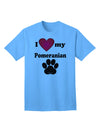 Stylish and Adorable Pomeranian Adult T-Shirt by TooLoud-Mens T-shirts-TooLoud-Aquatic-Blue-Small-Davson Sales