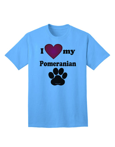 Stylish and Adorable Pomeranian Adult T-Shirt by TooLoud-Mens T-shirts-TooLoud-Aquatic-Blue-Small-Davson Sales