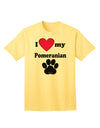 Stylish and Adorable Pomeranian Adult T-Shirt by TooLoud-Mens T-shirts-TooLoud-Yellow-Small-Davson Sales