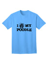 Stylish and Adorable Poodle Adult T-Shirt by TooLoud-Mens T-shirts-TooLoud-Aquatic-Blue-Small-Davson Sales