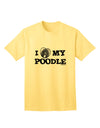 Stylish and Adorable Poodle Adult T-Shirt by TooLoud-Mens T-shirts-TooLoud-Yellow-Small-Davson Sales