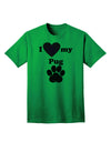 Stylish and Adorable Pug-themed Adult T-Shirt by TooLoud-Mens T-shirts-TooLoud-Kelly-Green-Small-Davson Sales