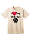 Stylish and Adorable Shih Tzu Adult T-Shirt by TooLoud-Mens T-shirts-TooLoud-Natural-Small-Davson Sales