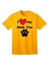 Stylish and Adorable Shih Tzu Adult T-Shirt by TooLoud-Mens T-shirts-TooLoud-Gold-Small-Davson Sales