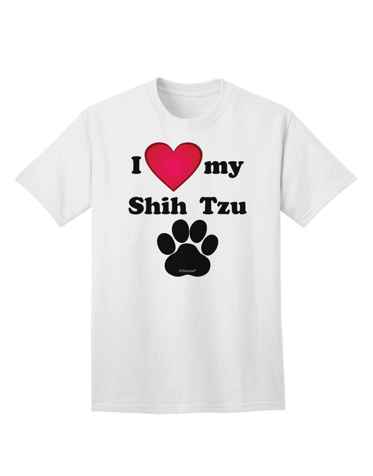 Stylish and Adorable Shih Tzu Adult T-Shirt by TooLoud-Mens T-shirts-TooLoud-White-Small-Davson Sales