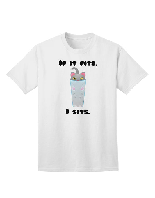 Stylish and Adorable: TooLoud's Cute Cat Design Adult T-Shirt for a Perfect Fit-Mens T-shirts-TooLoud-White-Small-Davson Sales