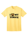 Stylish and Adorable Yorkie Adult T-Shirt by TooLoud-Mens T-shirts-TooLoud-Yellow-Small-Davson Sales