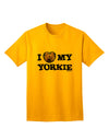 Stylish and Adorable Yorkie Adult T-Shirt by TooLoud-Mens T-shirts-TooLoud-Gold-Small-Davson Sales