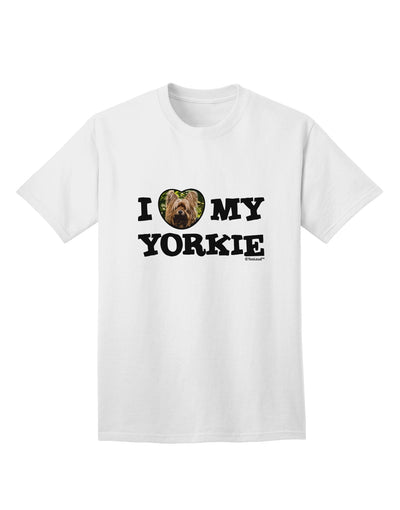 Stylish and Adorable Yorkie Adult T-Shirt by TooLoud-Mens T-shirts-TooLoud-White-Small-Davson Sales