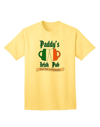 Stylish and Authentic Paddy's Irish Pub Adult T-Shirt by TooLoud-Mens T-shirts-TooLoud-Yellow-Small-Davson Sales