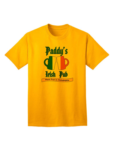 Stylish and Authentic Paddy's Irish Pub Adult T-Shirt by TooLoud-Mens T-shirts-TooLoud-Gold-Small-Davson Sales