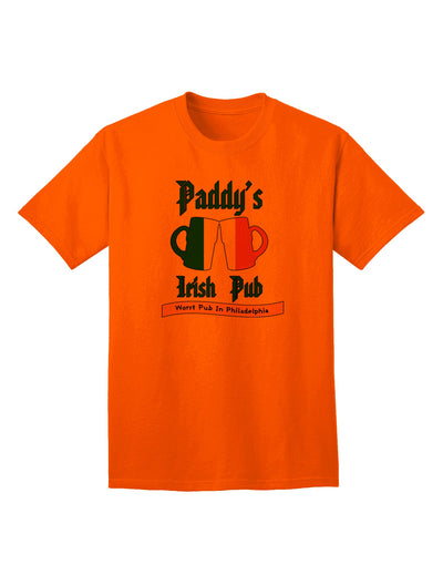 Stylish and Authentic Paddy's Irish Pub Adult T-Shirt by TooLoud-Mens T-shirts-TooLoud-Orange-Small-Davson Sales
