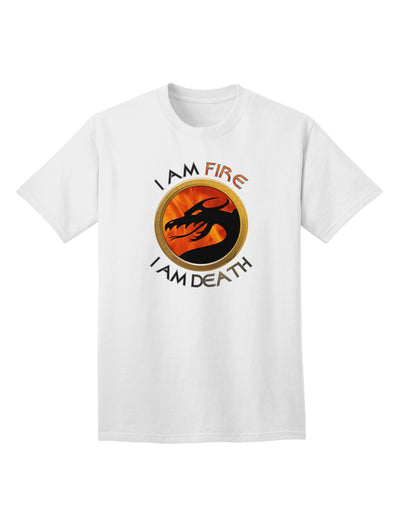 Stylish and Bold Adult T-Shirt - I Am Fire I Am Death by TooLoud-Mens T-shirts-TooLoud-White-Small-Davson Sales