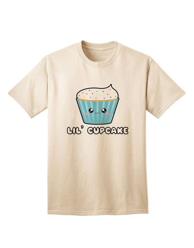 Stylish and Charming Lil Cupcake Adult T-Shirt with Sprinkles by TooLoud-Mens T-shirts-TooLoud-Natural-Small-Davson Sales