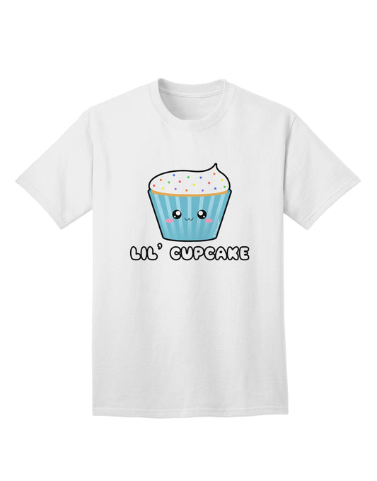 Stylish and Charming Lil Cupcake Adult T-Shirt with Sprinkles by TooLoud-Mens T-shirts-TooLoud-White-Small-Davson Sales