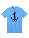 Stylish and Classic Nautical Sailor Rope Anchor Adult T-Shirt-Mens T-shirts-TooLoud-Aquatic-Blue-Small-Davson Sales