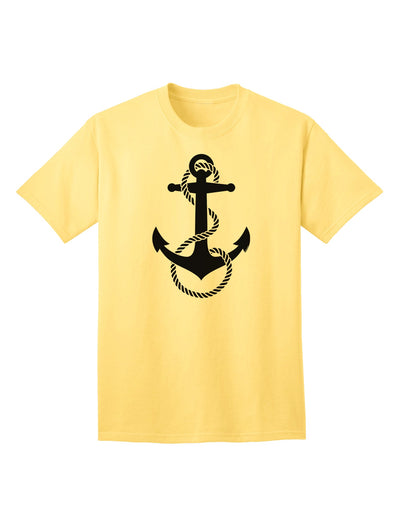 Stylish and Classic Nautical Sailor Rope Anchor Adult T-Shirt-Mens T-shirts-TooLoud-Yellow-Small-Davson Sales