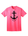 Stylish and Classic Nautical Sailor Rope Anchor Adult T-Shirt-Mens T-shirts-TooLoud-Neon-Pink-Small-Davson Sales