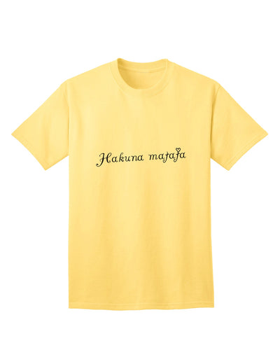 Stylish and Comfortable Hakuna Matata Adult T-Shirt by TooLoud-Mens T-shirts-TooLoud-Yellow-Small-Davson Sales