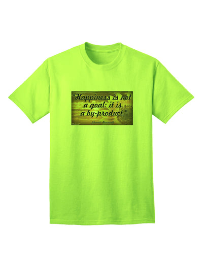 Stylish and Comfortable Happiness Is Not A Goal Adult T-Shirt by TooLoud-Mens T-shirts-TooLoud-Neon-Green-Small-Davson Sales