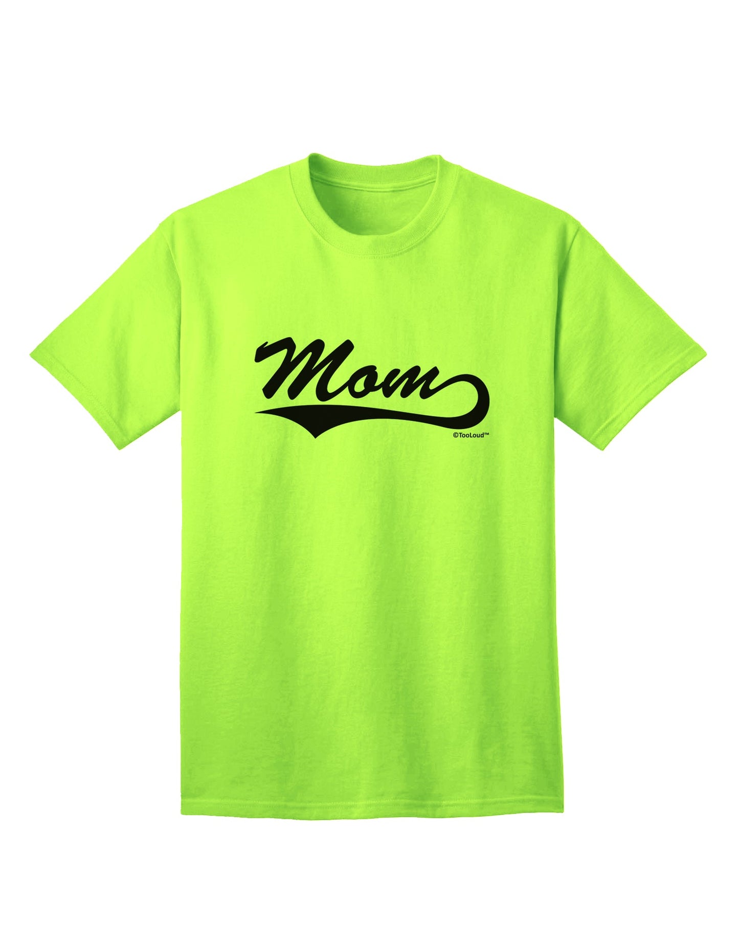 Stylish and Comfortable Sports Tail Script Adult T-Shirt for Moms - A Must-Have from TooLoud-Mens T-shirts-TooLoud-Neon-Green-Small-Davson Sales