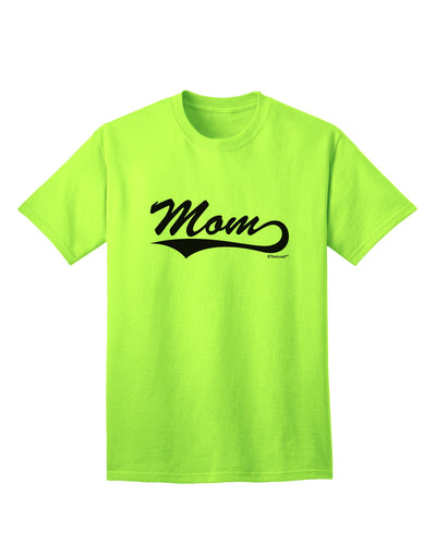 Stylish and Comfortable Sports Tail Script Adult T-Shirt for Moms - A Must-Have from TooLoud-Mens T-shirts-TooLoud-Neon-Green-Small-Davson Sales