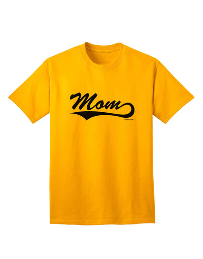 Stylish and Comfortable Sports Tail Script Adult T-Shirt for Moms - A Must-Have from TooLoud-Mens T-shirts-TooLoud-Gold-Small-Davson Sales