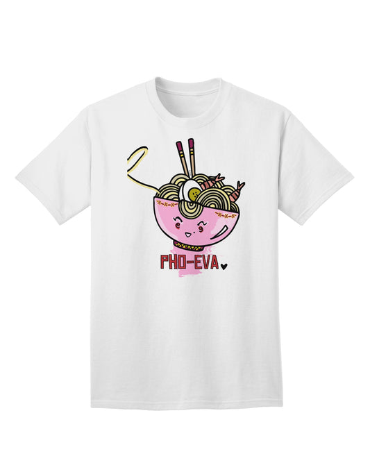 Stylish and Coordinated: Pho Eva Pink Pho Bowl Adult T-Shirt by TooLoud-Mens T-shirts-TooLoud-White-Small-Davson Sales
